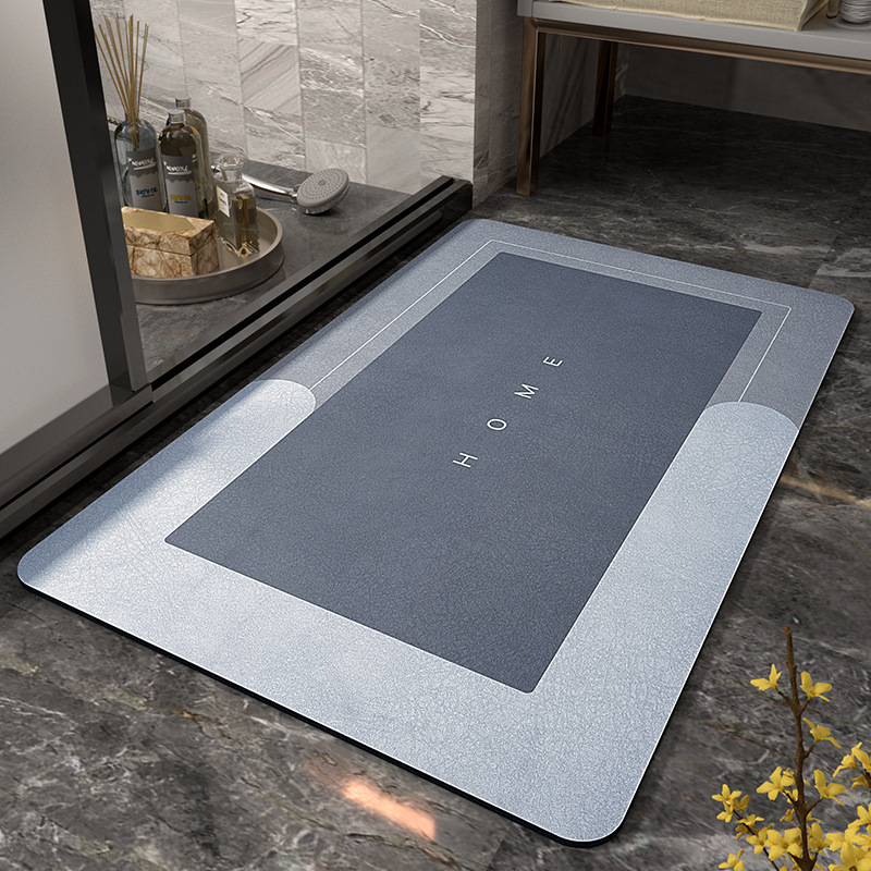 Silicon Algae Clay Upholstered Absorbent Cool Mat Makeup Room Doormat Kieselguhr SLIP Anti Slip Bathroom Foot bathroom Bathroom Toilet Carpets