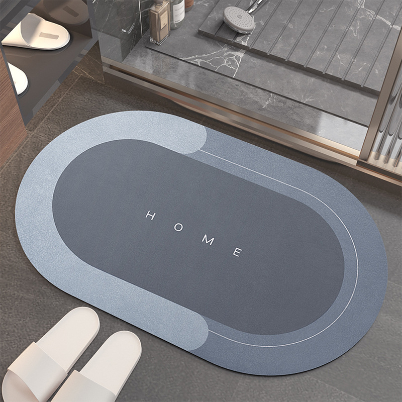 Light luxury style diatom mud cushion absorbent pad bathroom door mat non-slip bathroom floor mat bathroom toilet carpet
