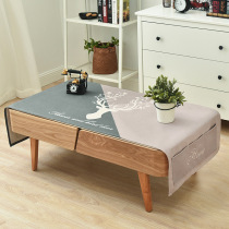 Nordic simple style cotton linen fabric tablecloth household living room rectangular tea table cloth tablecloth multifunctional dust cover cloth