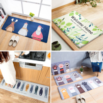 Simple modern cartoon non-slip floor mat Door bedroom kitchen bathroom absorbent machine washable carpet non-slip mat