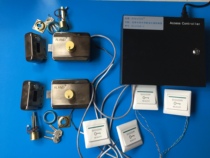 Bank interlocking prison electronic door lock motor pharmaceutical factory workshop AB interlocking anti-tail lock prison access control linkage lock