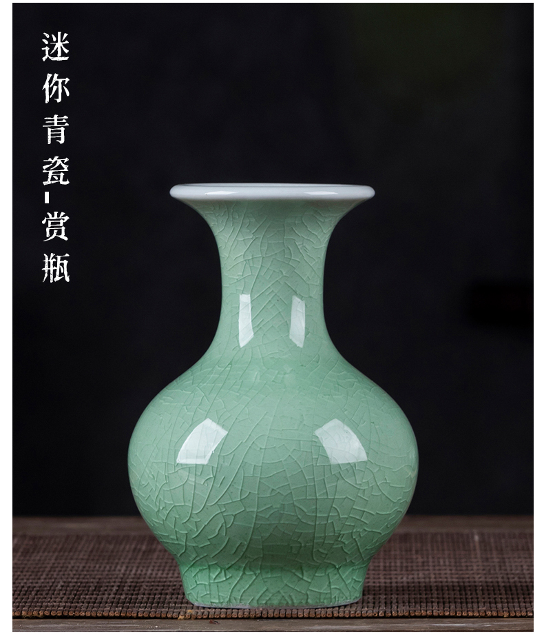 Jingdezhen porcelain ceramic mini floret bottle furnishing articles, small flower arranging zen ideas sitting room decoration