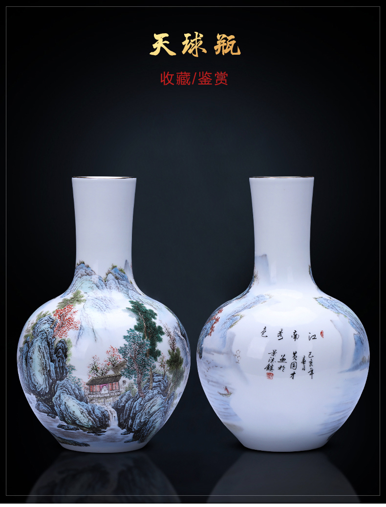 Jingdezhen ceramic vase furnishing articles and Chinese style porch, sitting room adornment porcelain porcelain decoration accessories