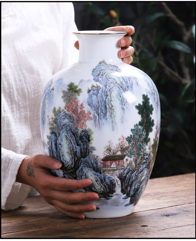 Jingdezhen ceramic vase furnishing articles and Chinese style porch, sitting room adornment porcelain porcelain decoration accessories