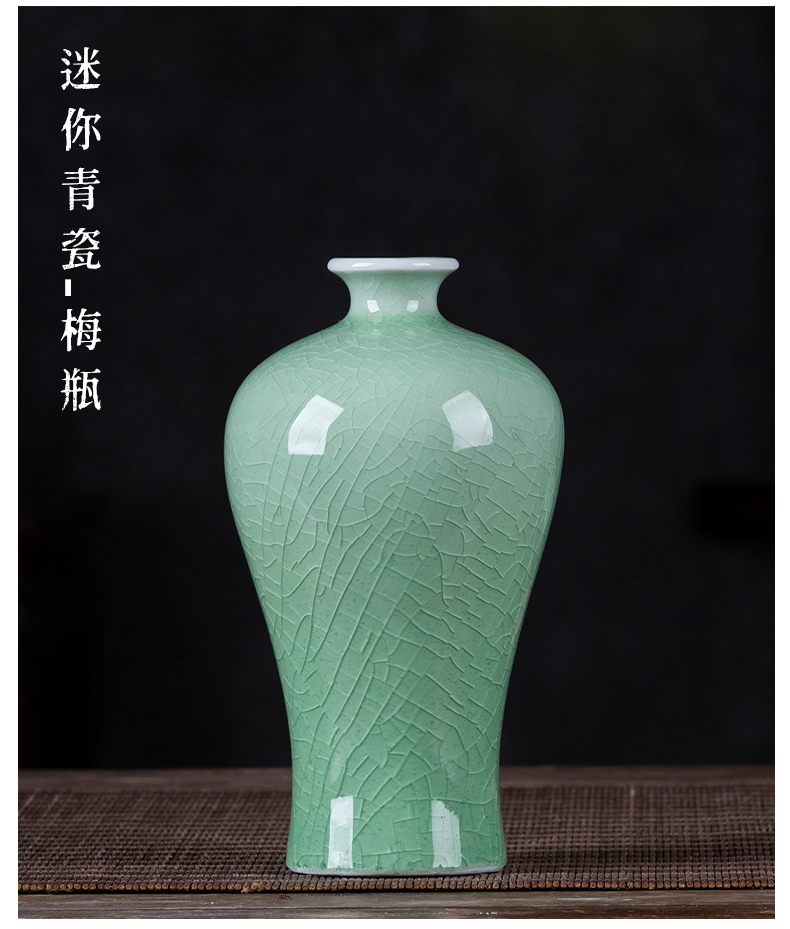 Jingdezhen porcelain ceramic mini floret bottle furnishing articles, small flower arranging zen ideas sitting room decoration