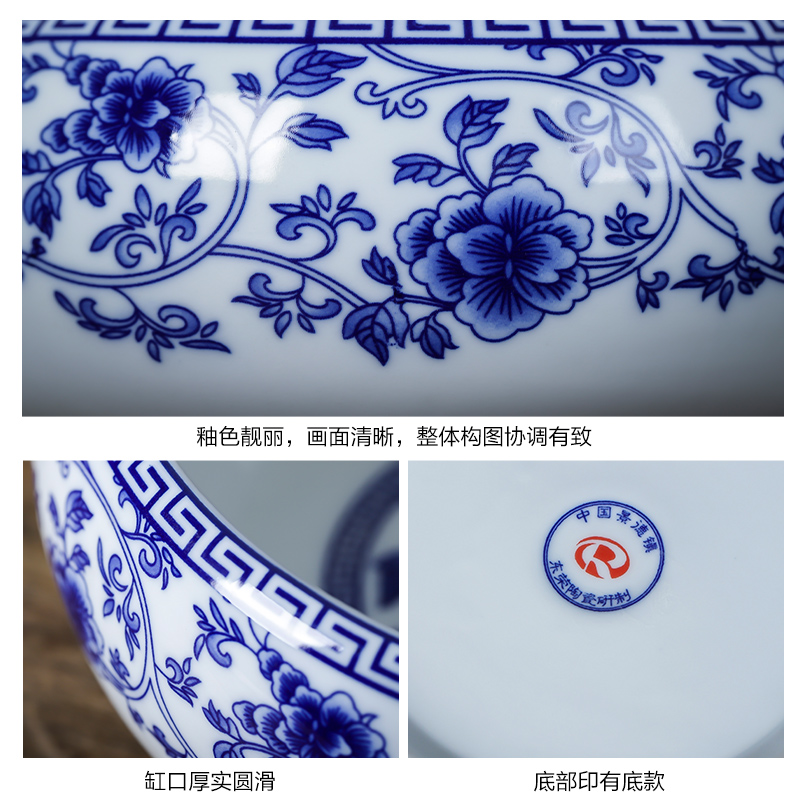 Hong xuan jingdezhen ceramic ashtray creative writing brush washer from Chinese style household porcelain tea house furnishing articles home office supplies