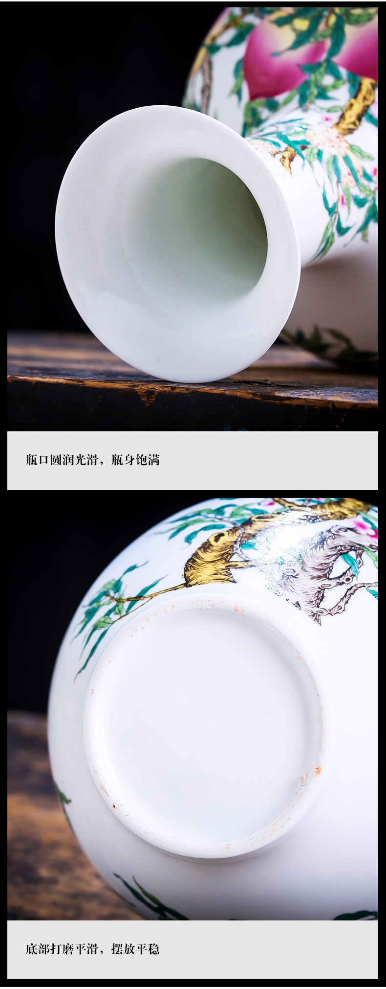 Jingdezhen ceramics, vases, flower arranging Chinese style household furnishing articles, the sitting room porch TV ark, wine ark, adornment porcelain