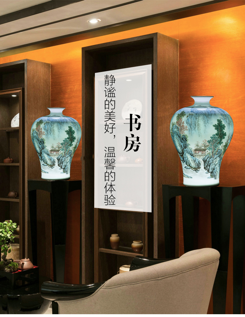 Jingdezhen ceramic vase furnishing articles and Chinese style porch, sitting room adornment porcelain porcelain decoration accessories