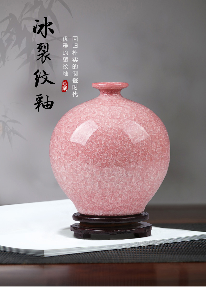 Jingdezhen ceramics vase furnishing articles sitting room flower arranging creative antique porcelain household adornment Chinese style restoring ancient ways