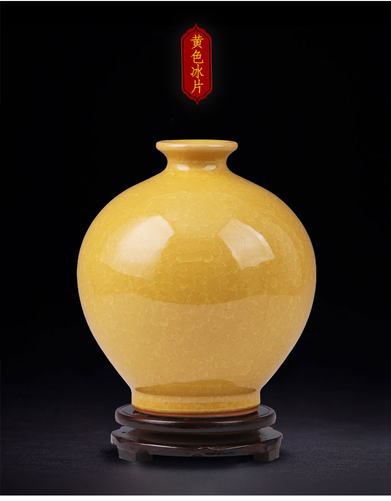 Archaize crack of jingdezhen ceramics up vase manual pomegranate bottle creative Chinese style restoring ancient ways household act the role ofing is tasted