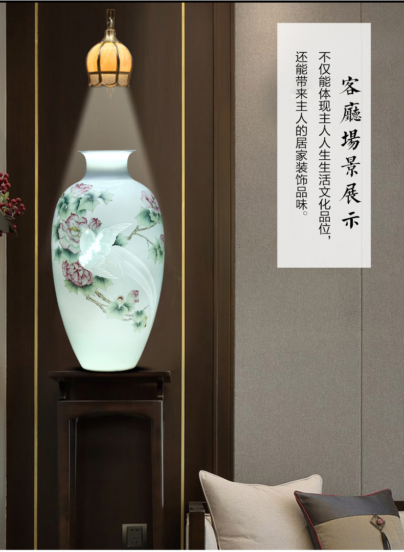 The Master of jingdezhen ceramics hand - made vases and exquisite carving knife clay porcelain large Chinese style adornment furnishing articles