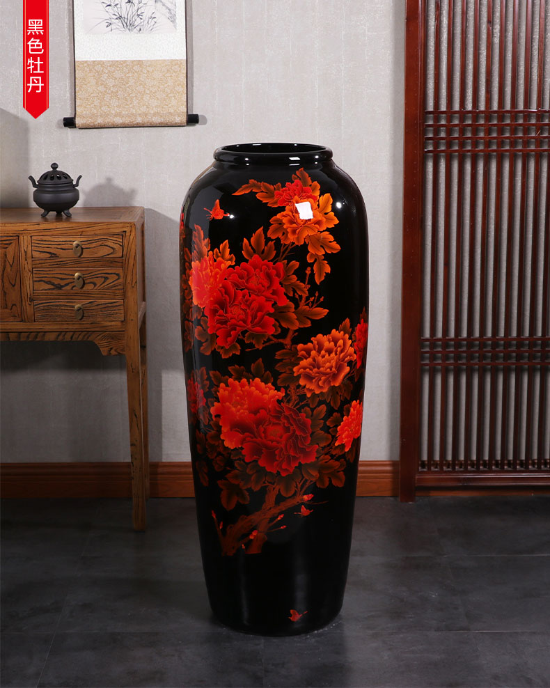 Jingdezhen ceramics craft of large vase large - sized furnishing articles sitting room the opened new Chinese style household act the role ofing is tasted