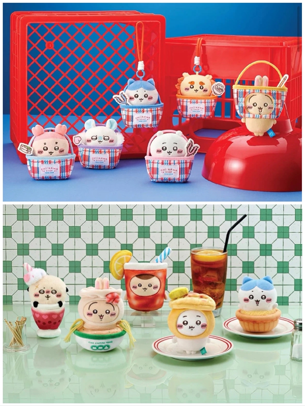 In Transit Chiikawa Hong Kong Tea Restaurant Series Red, White, and Blue Plastic Bag Series Plush Dolls In Transit Chiikawa Hong Kong Tea Restaurant Series Red, White, and Blue Plastic Bag Series Plush Dolls