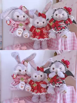 (To Alice)S1247 Original Star Dai Lu strawberry plaid and wind small yukata baby clothes