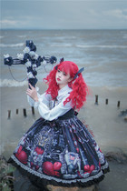 (Doll Paradise)L670 original lolita strawberry vampire jsk vest skirt