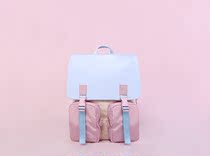(To Alice)P44718 original macaron coffee sugar large capacity color color block student backpack