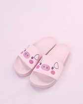 (To Alice) Z19518 Original cute home pig print slippers