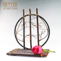 Moon Shadow Retro Floral Anji Bamboo Products Retro Placement Bamboo Chiche Tea Road Accessories Folk Handicraft Accessories