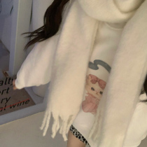 Your home spicy halo lala is warm and beautiful ~ soft and soft autumn winter thickened cashmere oversize suede scarves