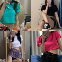 halo lala peerless sweet bean youth invincible four-color short-sleeved T-shirt summer 2021 new top