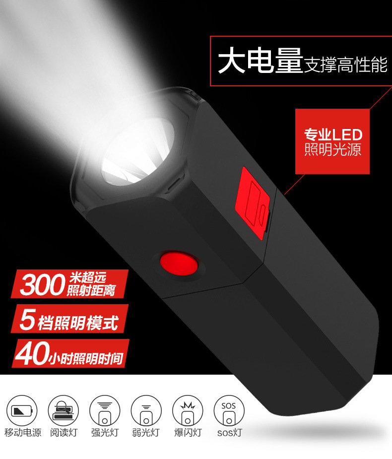 Đèn pin quá cảnh phụ trách kho báu 10.400 mA Phổ điện thoại di động tablet điện thoại di động nhỏ 2.1A - Ngân hàng điện thoại di động sạc dự phòng 50000mah