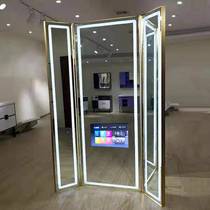 Barbershop smart mirror Hair smart mirror with TV Simple trendy LED simple hair salon beauty