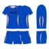 Quần áo bóng chuyền thăng hoa phù hợp với nam và nữ tay áo ngắn thoáng khí thi đấu đồng phục đội tuyển áo đồng phục in tùy chỉnh PQ039 	quần áo bóng chuyền nam nữ	 Bóng chuyền
