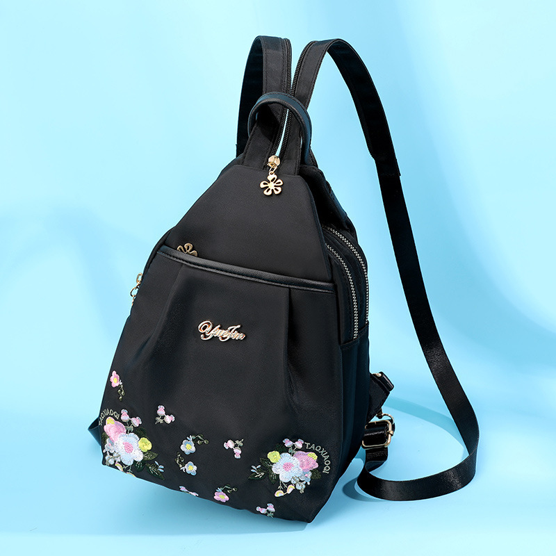 Oxford Cloth Backpack 2024 New Fashion Versatile Embroidered Women's Multifunctional Chest Bag Outdoor Travel Side Backpack Oxford Cloth Backpack 2024 New Fashion Versatile Embroidered Women's Multifunctional Chest Bag Outdoor Travel Side Backpack