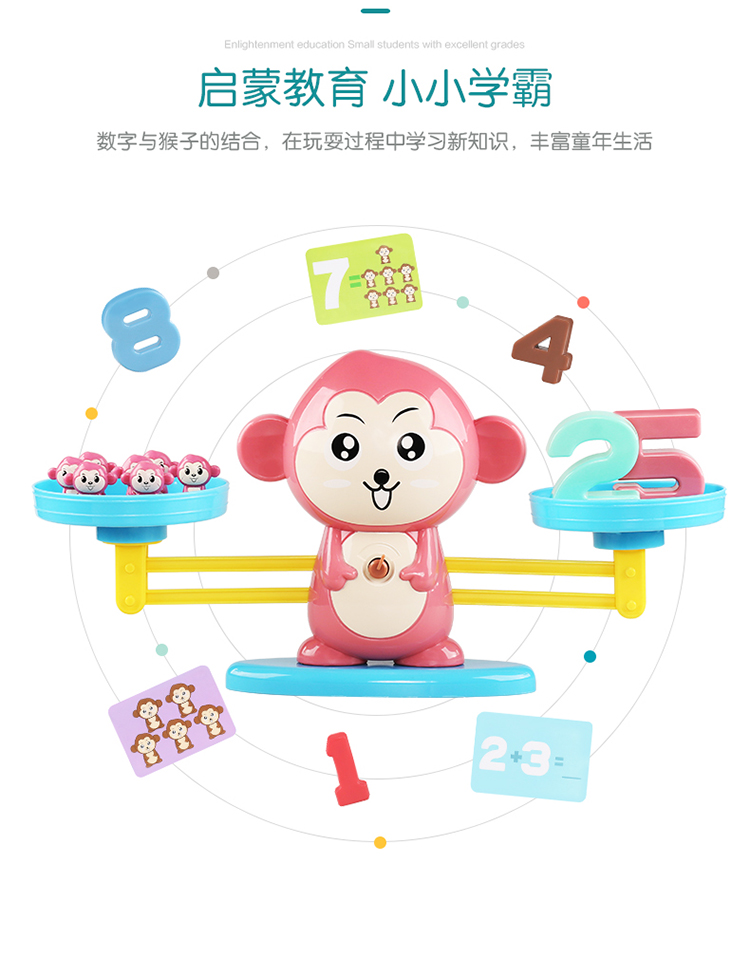 Montessori dạy toán hỗ trợ toán học tiểu học cộng và trừ số học mẫu giáo cân bằng quy mô đồ chơi giáo dục trẻ em - Trò chơi cờ vua / máy tính để bàn cho trẻ em do choi go cho be 