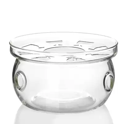 Creative heat-resistant glass tea ceremony personality teapot hollow round heating base candle warmer base Tea stove