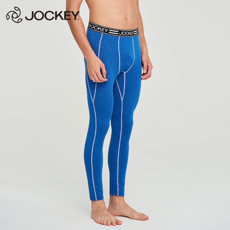 Jockey居可衣男士运动保暖长裤快干面料轻快透气紧身打底裤子