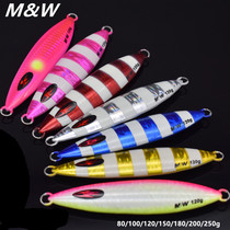 MW sea fishing boat fishing night light keel iron plate bait 80g 100g 120g 150g 180g 200g 250g