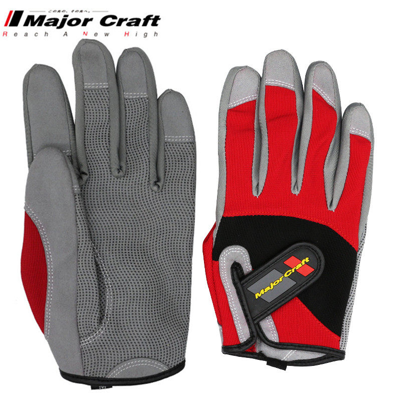 MajorCraft Japanese horse brand sea fishing boat fishing gloves MCJG wear-resistant non-slip breathable five-finger iron plate gloves