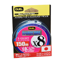 Japans original DUEL HARDCORE X8 DUEL 8 Luya PE line sea bass warped mouth universal line 150 meters