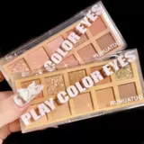 Блестки для ногтей, матовая портативная тени для век, десять цветов, в коричневых тонах