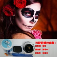 1. Симпатичный макияж черепа