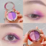 Детская двухцветная тени для век, матовые портативные палетка теней, косплей, европейский стиль