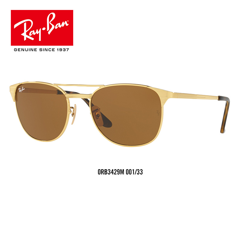 Ray-Ban 雷朋 rb3429 男士复古双梁金属太阳镜