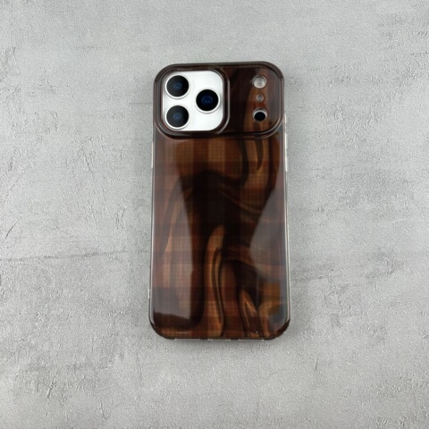 Black Embossed Cross Leather iPhone Case