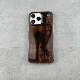 Black Embossed Cross Leather Phone Case for iPhone 17, 16, 15, 14 and 13