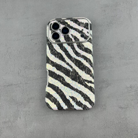 Black Embossed Cross Leather iPhone Case