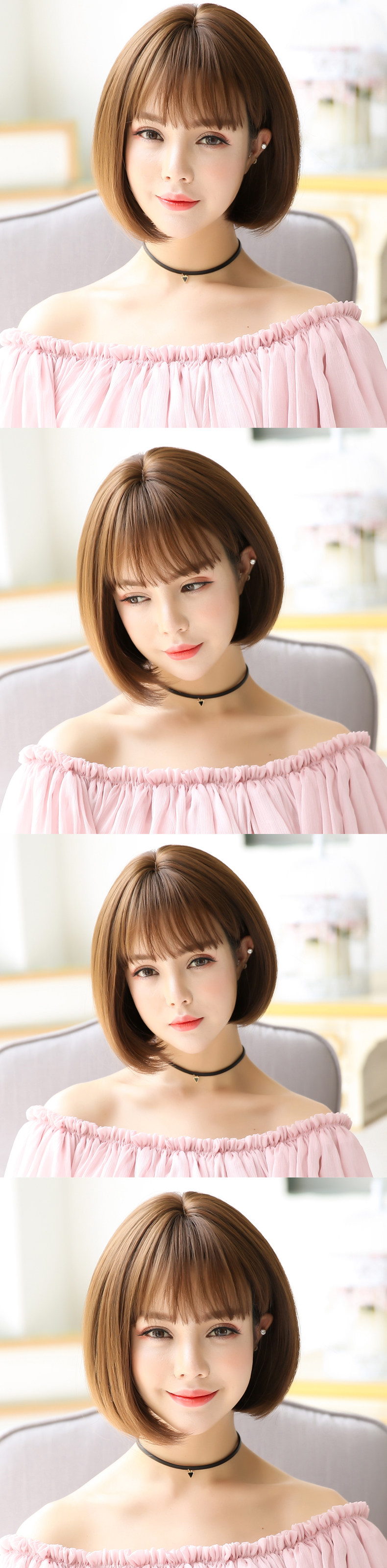 Perruque cheveux raides Court - Ref 2613219 Image 7