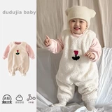 Детское демисезонное утепленное бархатное термобелье для девочек, круглый воротник