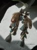 25SUMMER Tribal Princess Wandering Style Distressed Feather Tassel Earrings Retro Ethnic Style Earrings for Women