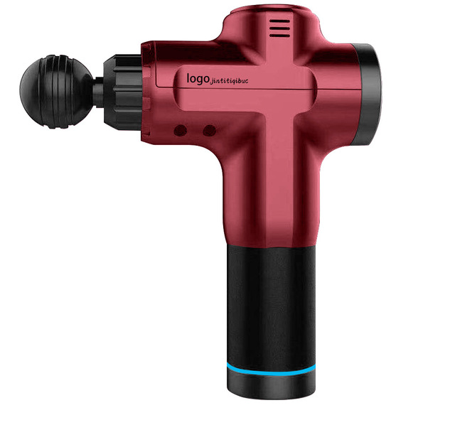 Rechargeable fascia gun vibrating muscle massage gun deep relaxation massager fitness equipment hand-held massage stick beating