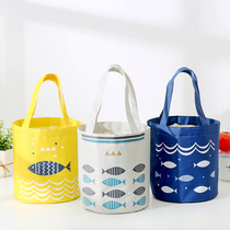 Aluminum Foil Thickened Lunch Box Handbag Handbag round office worker Cloth Bag insulated with meal Lunchbag Lunchbag Meal Kits