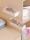 Storage box pulling track multi-function drawer slide rail without punching kitchen bathroom cabinet silent slide stickers