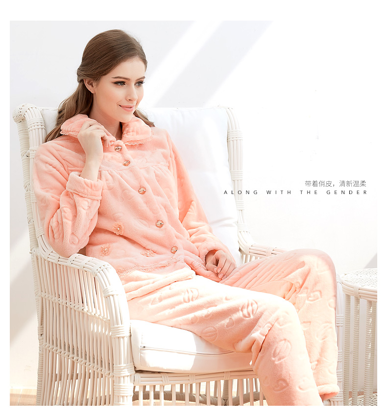 Pyjama pour femme à manches longues - Ref 2992380 Image 9