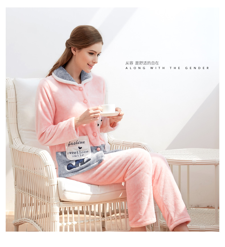 Pyjama pour femme à manches longues - Ref 2992374 Image 9