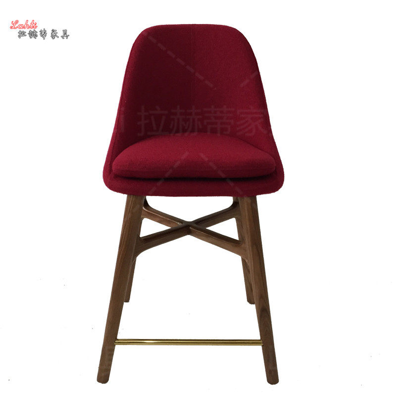 Lakhti Nordic Designer Bar Chair Bar Stool High Chair Minima Light Extravaganza Hotel Villa Sample House Display Centre Bar Chair